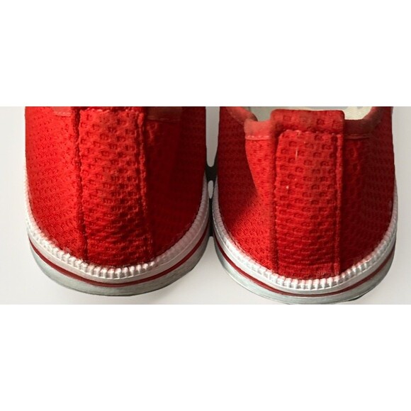 Lacoste‎ Marthe Womens Canvas Slip On Red 8 M Gator Sneakers Ballet Flats - Picture 3 of 8